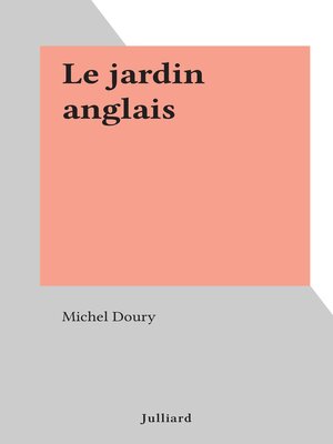 cover image of Le jardin anglais